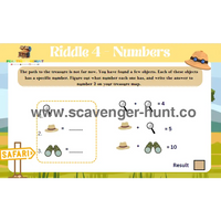Safari-Treasure-Hunt - Printable-Scavenger-Hunt-Tasks-peaktreasurehunt