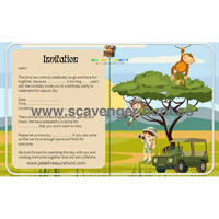 Safari-Treasure-Hunt - Printable-Scavenger-Hunt-Tasks-peaktreasurehunt