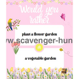 Spring-Would-You-Rather - 40-Would-You-Rather-Cards-peaktreasurehunt