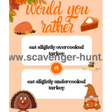Thanksgiving- Would -You -Rather -Peaktreasurehunt