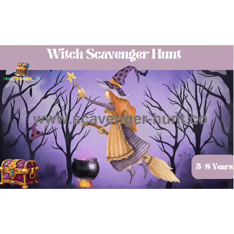 Witch Treasure Hunt -Printable Scavenger Hunt-peaktreasurehunt