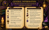 Wizard School Scavenger Hunt Printable – Kids Magical Treasure Hunt PDF