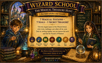 Wizard School Scavenger Hunt Printable – Kids Magical Treasure Hunt PDF
