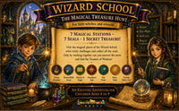 Wizard School Scavenger Hunt Printable – Kids Magical Treasure Hunt PDF