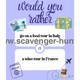 Would-You-Rather-Travel-Questions - 40-Would-You-Rather-Cards-peaktreasurehunt